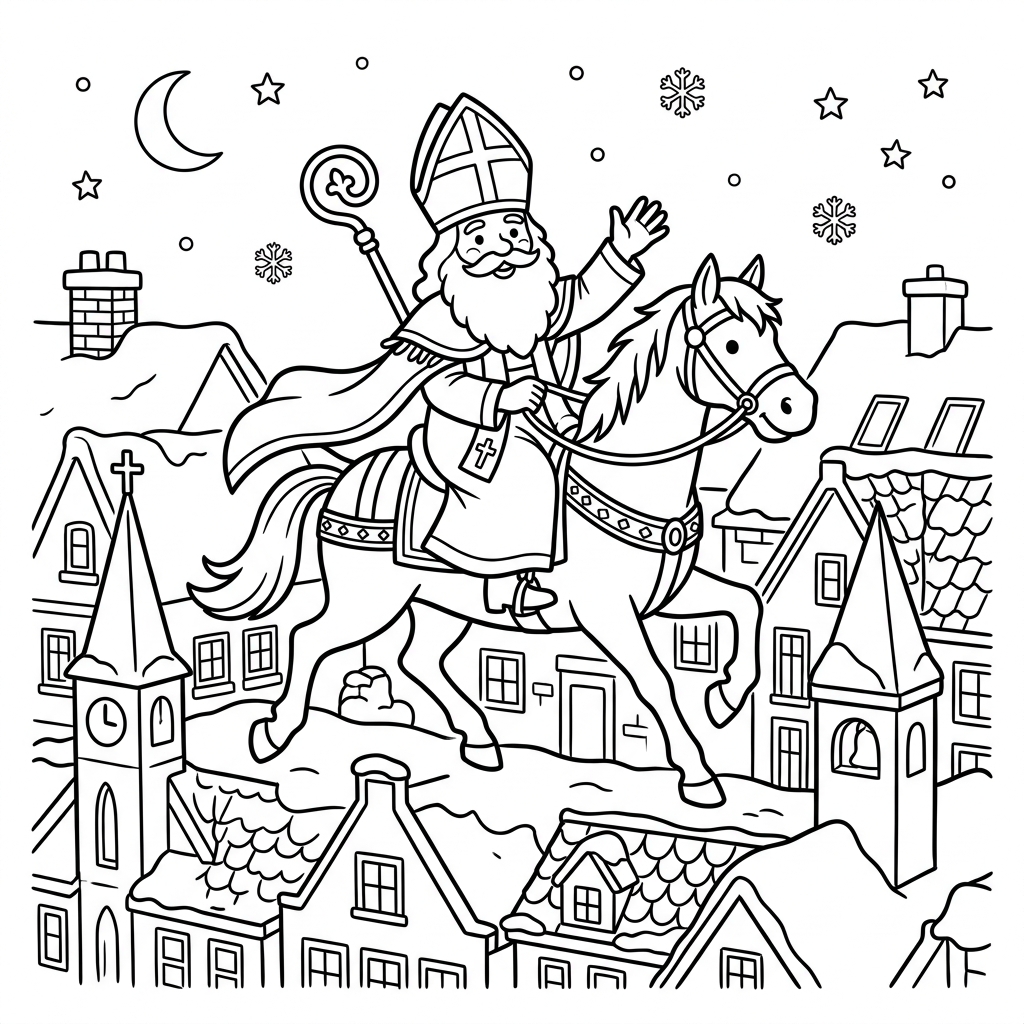 Sint op paard