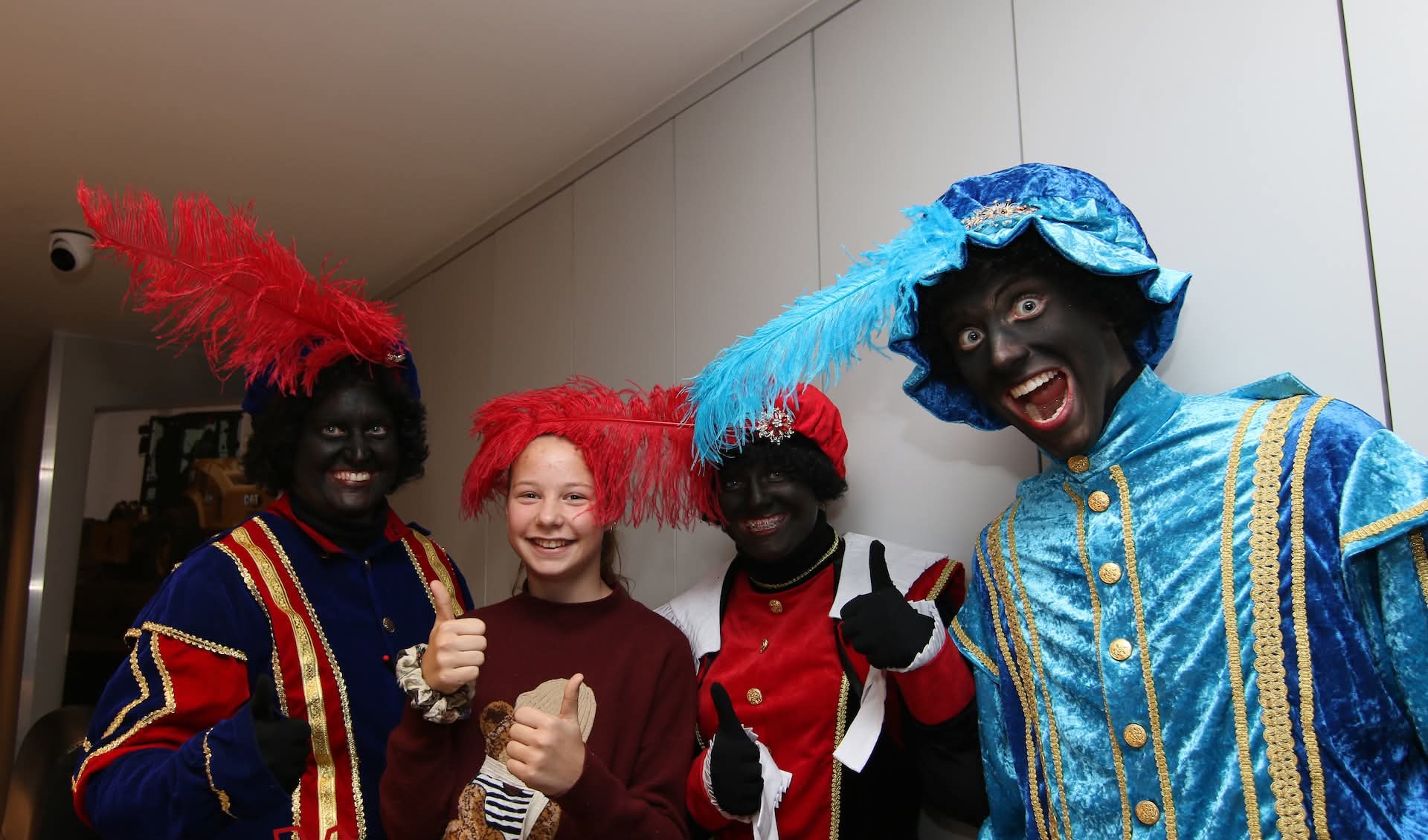 Pieten met meisje